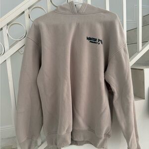 White Fox Beige Hoodie